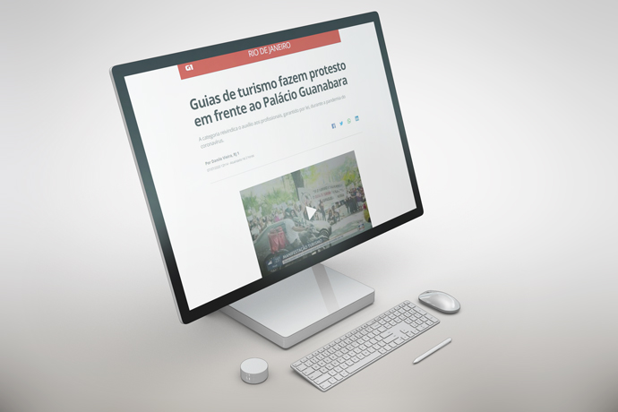 Manifestação de guias de turismo